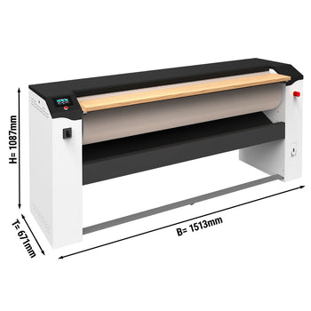 Elektryczna prasowalnica obrotowa - 1000 mm - 25 kg/godz - Prime Gastro