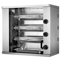 Gazowy mini grill do kurczaka - 10,2 kW - z 3 szpikulcami dla maksymalnie 9 kurczaków