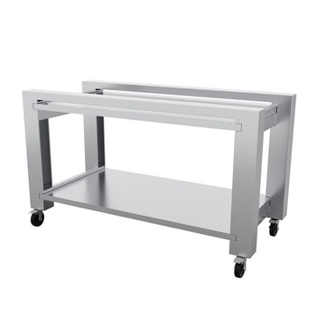 Elektryczny piec do pizzy Power - 9+9 34cm - Cyfrowy - włącznie z okapem, ramą podstawy i zestawem kółek - Prime Gastro