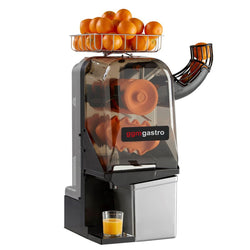 Elektryczna wyciskarka do pomarańczy - srebrna - Manualne podawanie owoców - z funkcją czyszczenia