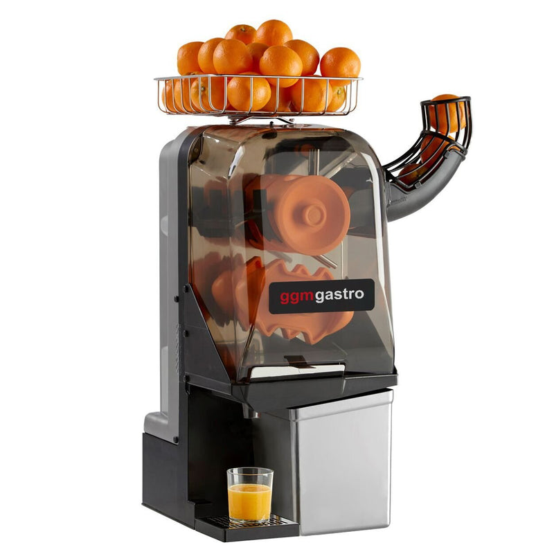 Elektryczna wyciskarka do pomarańczy - srebrna - Manualne podawanie owoców - z funkcją czyszczenia