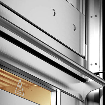 Elektryczny piec do pizzy - 4x 33 cm - Manualny - włącznie z okapem & ramą podstawy - Prime Gastro