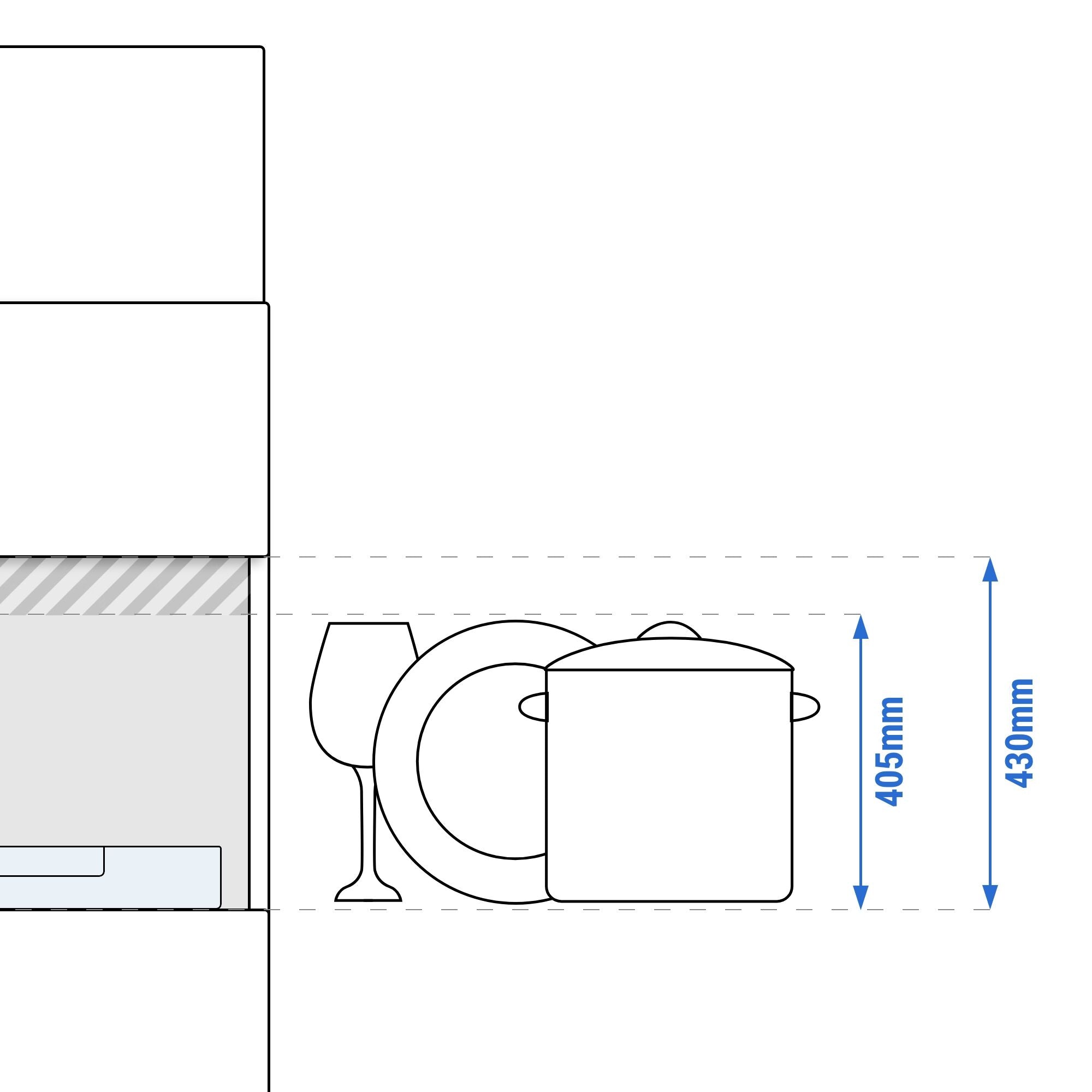 push_through_dishwasher_dish_height_405_drawing
