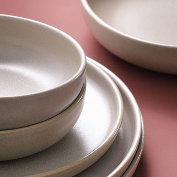 (6 sztuk) SANDY LOAM - Talerz głęboki - Ø 16 cm - Szary - Prime Gastro