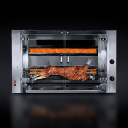 Grill gazowy do jagnięciny i prosiąt ssących - 20kW - z 2 szpikulcami