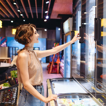 Półka zamrażalnicza ścienna na nóżkach - 2,1 m - Prime Gastro