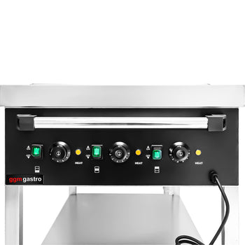 Wózek termiczny do bemarów - 3x GN 1/1 - oddzielnie podgrzewany - Prime Gastro