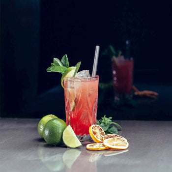 (50 sztuk) Słomki do picia ze stali nierdzewnej - 6 x 200 mm - proste - Prime Gastro