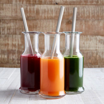 (50 sztuk) Słomki do picia ze stali nierdzewnej - 6 x 200 mm - proste - Prime Gastro