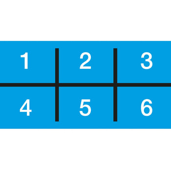 Plastikowy separator stołu / ochrona higieniczna - Zestaw na 6 stacji roboczych - Prime Gastro