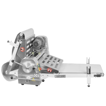 Wałkownica do ciast piekarniczego - urządzenie stołowe - 400 W - przenośnik taśmowy 2000 mm - Prime Gastro