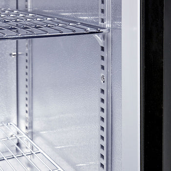 GASTRO-COOL | Chłodziarka barowa - 900 mm - 200 litrów - z 2 przesuwanymi szklanymi drzwiami - czarna - Prime Gastro