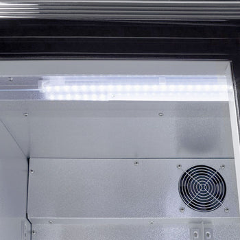 GASTRO-COOL | Chłodziarka barowa - 900 mm - 200 litrów - z 2 przesuwanymi szklanymi drzwiami - czarna - Prime Gastro