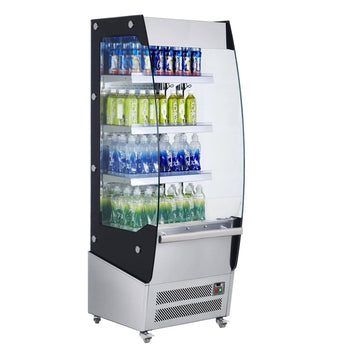 Witryna chłodnicza naścienna - 700 mm - 420 litrów - z oświetleniem LED & 3 półkami - Prime Gastro