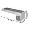 Commercial Drop-in Refrigerated Well - 1800mm - +2 to +8°C - 5x GN 1/1 - 410W