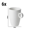 (6 szt.) Filiżanka do kawy BART – 230 ml – kość słoniowa