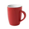 (6 szt.) Filiżanka do kawy COLORS – porcelana – 180 ml – czerwona