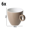 (6 szt.) Filiżanka do kawy BART COLOUR CAFE – 170 ml – brązowa