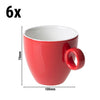 (6 szt.) Filiżanka do kawy BART COLOUR CAFE – 170 ml – czerwona