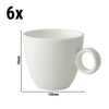 (6 szt.) Filiżanka do kawy BART – 170 ml – kość słoniowa