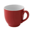 (6 szt.) Filiżanka do kawy COLORS – porcelana – 140 ml – czerwona