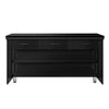Lada kasowa TORONTO – 1800 mm – drewniany panel przedni – z czarnym blatem granitowym
