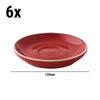 (6 szt.) Spodek do kawy COLORS – Ø 120 mm – czerwony
