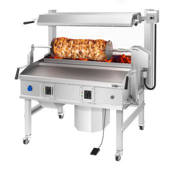 Electric Horizontal Kebab Grill (Cağ Kebab) - up to 85kg - 14kW - Floor-standing