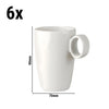(6 pieces) Maastricht coffee cup - 210 ml - ivory