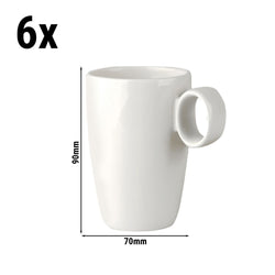 (6 pieces) Maastricht coffee cup - 210 ml - ivory