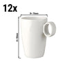 (12 szt.) Filiżanka do kawy Maastricht LUX – 210 ml – kość słoniowa