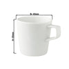 (12 szt.) Kubek do kawy WHITE DELIGHT – porcelana – 250 ml – biały