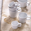 (6 szt.) Kubek do kawy WHITE DELIGHT – porcelana – 250 ml – biały