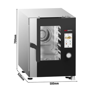 Piec konwekcyjno-parowy KOMPAKT - Touch - 6x GN 1/1 - włącznie z systemem mycia & czujnikiem temperatury - Prime Gastro