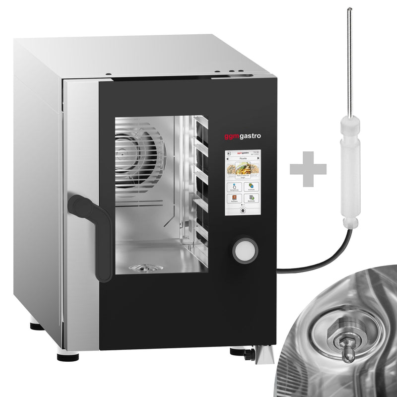Piec konwekcyjno - parowy KOMPAKT - Touch - 6x GN 1/1 - włącznie z systemem mycia & czujnikiem temperatury