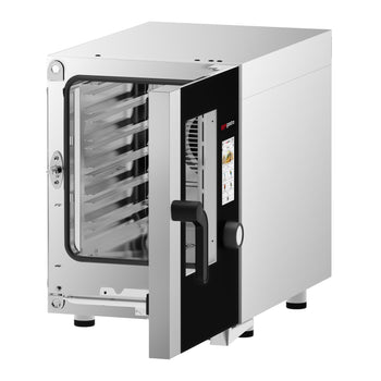 Piec konwekcyjno-parowy KOMPAKT - Touch - 6x GN 1/1 - włącznie z systemem mycia & czujnikiem temperatury - Prime Gastro