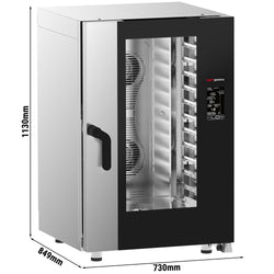 Piec konwekcyjno - parowy - cyfrowy - 11x GN 1/1 - włącznie z systemem mycia
