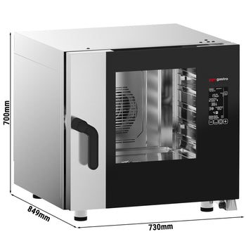 Piec konwekcyjno-parowy - cyfrowy - 5x GN 1/1 - włącznie z systemem mycia - Prime Gastro