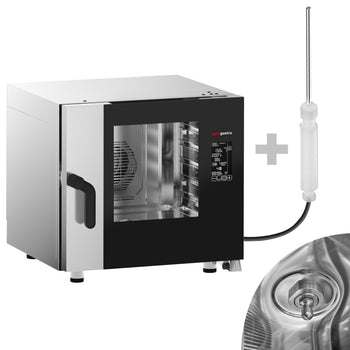 Piec konwekcyjno-parowy - cyfrowy - 5x GN 1/1 - włącznie z systemem mycia - Prime Gastro