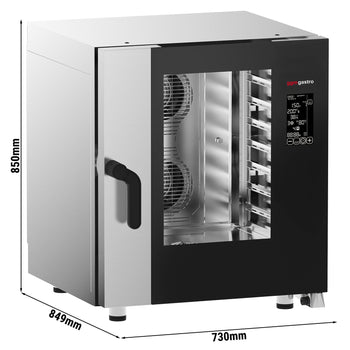 Piec konwekcyjno-parowy - cyfrowy - 7x GN 1/1 - włącznie z systemem mycia - Prime Gastro