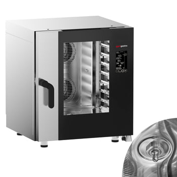 Piec konwekcyjno-parowy - cyfrowy - 7x GN 1/1 - włącznie z systemem mycia - Prime Gastro
