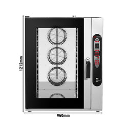 Piec konwekcyjno - parowy - cyfrowy - 10x GN 2/1 lub 20x GN 1/1 - włącznie z systemem mycia