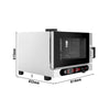 Commercial Electric Combi Oven- Digital Controls - 4x GN 1/1 or 4x EN 600x400 - incl. Automatic washing system, Wi‑Fi & USB