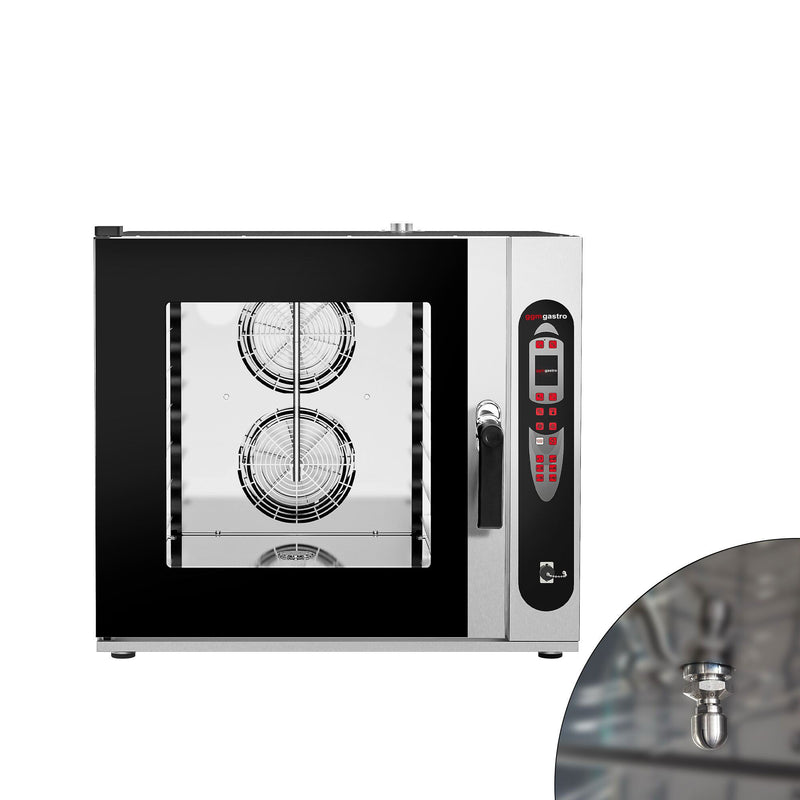 Piec konwekcyjno - parowy - cyfrowy - 6x GN 2/1 lub 12 GN 1/1 - wraz z systemem mycia i czujnikiem temperatury