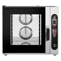 Piec konwekcyjno - parowy - cyfrowy - 6x GN 2/1 lub 12 GN 1/1 - wraz z systemem mycia i czujnikiem temperatury