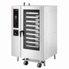 Piec konwekcyjno-parowy – gazowy – 40x GN 1/1 – do 300 °C – dotykowy – z systemem mycia, czujnikiem temperatury, bojlerem i stelażem wewnętrznym, zdjęcie 4 z 21