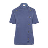 KARLOWSKY | Bluza kucharska damska Jeans-Style – z krótkim rękawem – Vintage Blue – rozmiar: 56