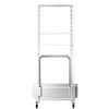 Piec konwekcyjno-parowy – 20x GN 1/1 – dotykowy – z systemem mycia, czujnikiem temperatury i wózkiem stelażowym