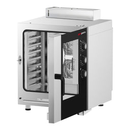 Piec konwekcyjno-parowy – 7x GN 1/1 – do 270 °C – manualny – ze zbiornikiem na wodę, zdjęcie 5 z 14
