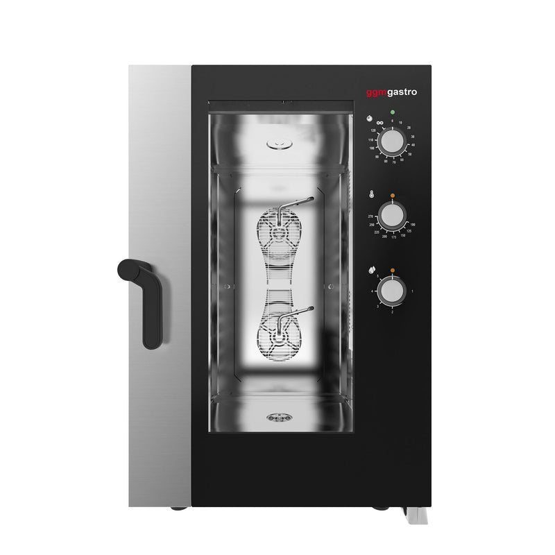 Piec konwekcyjno-parowy – 11x GN 1/1 – do 270 °C – manualny – z wtryskiem wody, zdjęcie 1 z 12
